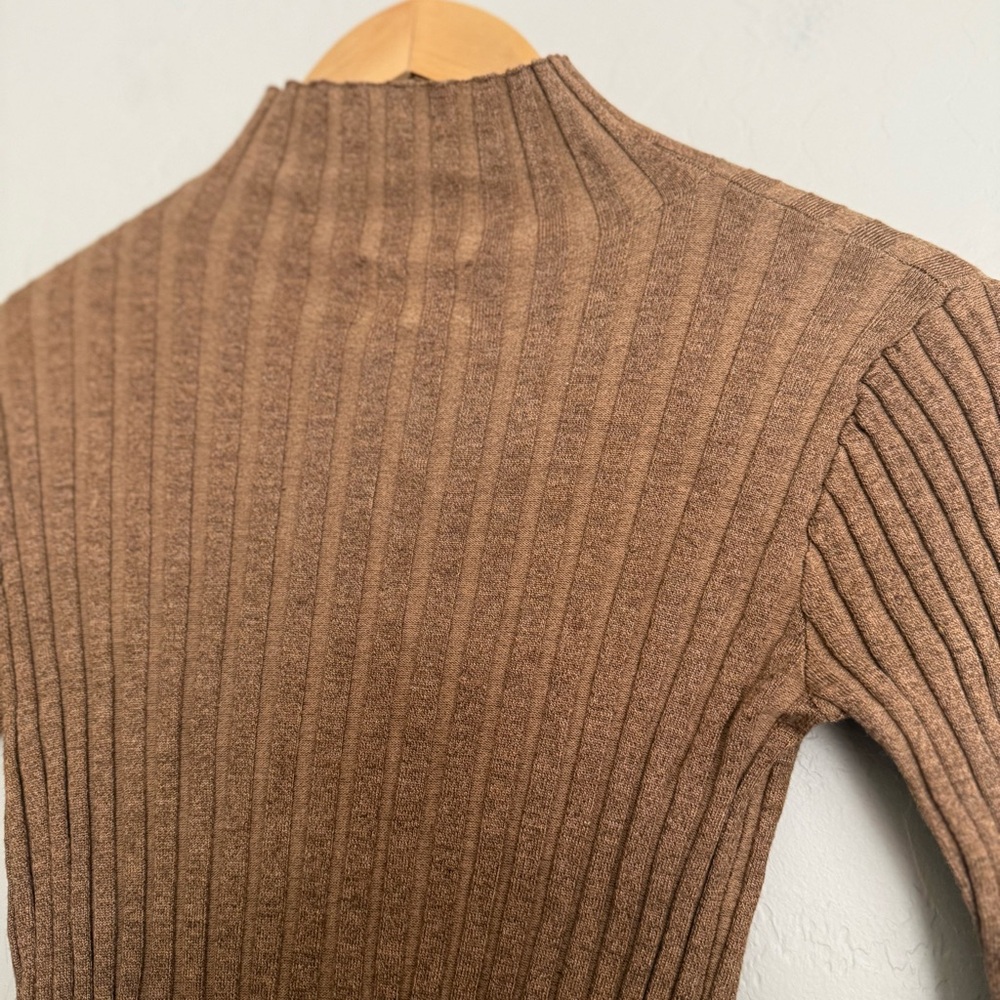 SNDYS. Ribbed Sweater Dress Size Small S Brown / Tan Revolve - Picture 7 of 7